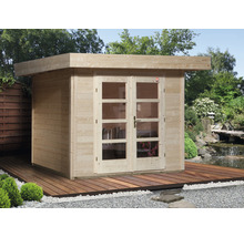 Gartenhaus weka Designhaus 126 Gr.1 mit Fußboden 356 x 284 cm natur
