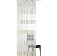 Rideau avec ruban de rideau Dacapo Stripe blanc 140x255 cm-thumb-0