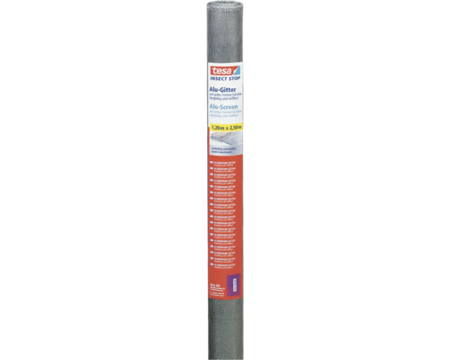 Rouleau de rechange en aluminium moustiquaire pour portes tesa Insect Stop sans perçage gris 120x250 cm