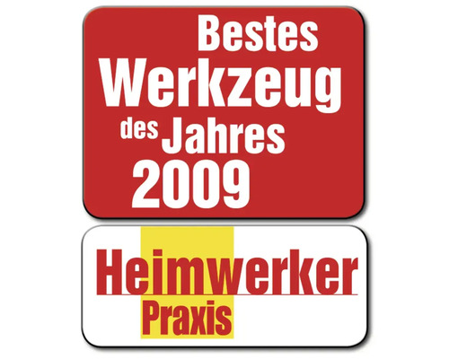Meilleur outil de l''année 2009, distinction Heimwerker Praxis