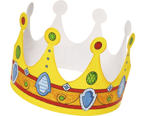 Dekorierte Papierkrone für Kinder