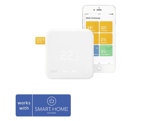 tado° Starter-Set Raumthermostat V3+ - Kompatibel mit SMART HOME by hornbach