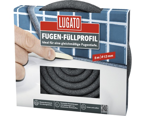 Profilé de remplissage pour joints Lugato Ø 12 mm rouleau = 5 m Lugato profilé de remplissage pour joints, 5 mètres, diamètre 12 millimètres