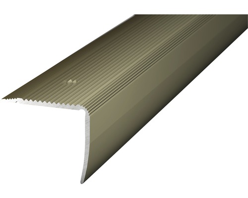 Nez de marche Prinz aluminium acier inoxydable mat perforé 35 x 30 x 2500 mm Nez de marche Prinz aluminium acier inoxydable mat perforé 35 x 30 x 2500 mm