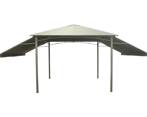 Pavillon mit klappbaren Seitenteilen 3 x 3 m Polyester anthrazit