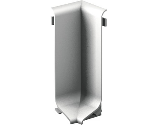 Angle intérieur pour plinthe en aluminium argenté 11x40 mm (1 pièce)