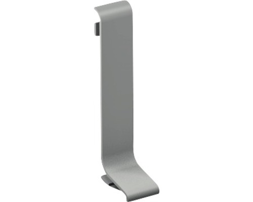 Connecteur Prinz pour plinthe en aluminium titane 11x40 mm (1 pce) Patère de porte en métal