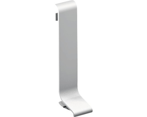 Connecteur pour plinthe en aluminium argenté 11x40 mm (1 pièce)