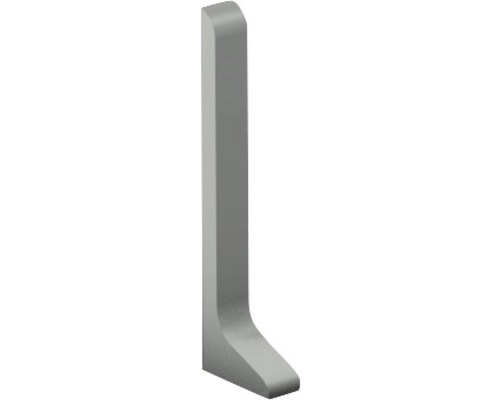 Embout gauche pour plinthe en aluminium titane 11x40 mm (1 pièce)