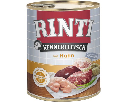 Pâtée pour chien RINTI poulet 800 g