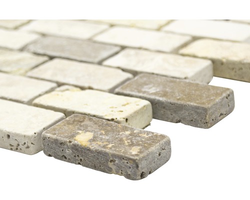 Mosaïque rectangulaire en pierre naturelle