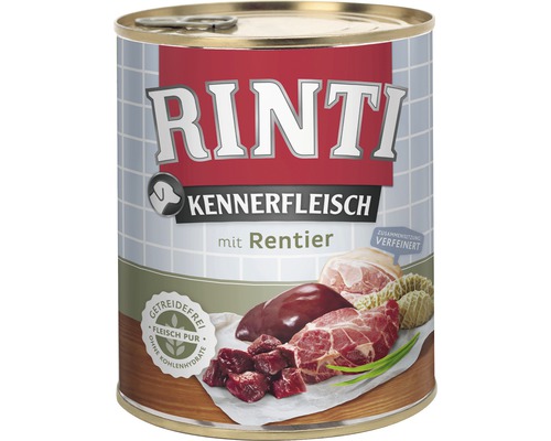 Pâtée pour chien RINTI renne 800 g-0