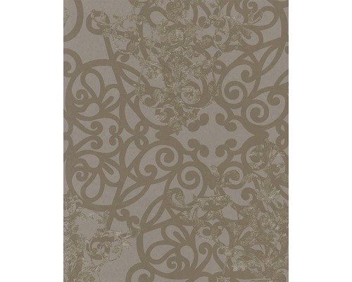 Papier peint intissé 58601 Catania ornement marron Papier peint avec motif ornemental