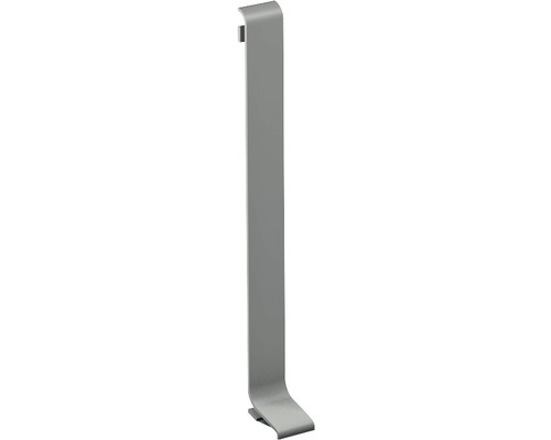 Connecteur Prinz pour plinthe en aluminium titane 11x80 mm (1 pce) Cache tuyau de chauffage en métal