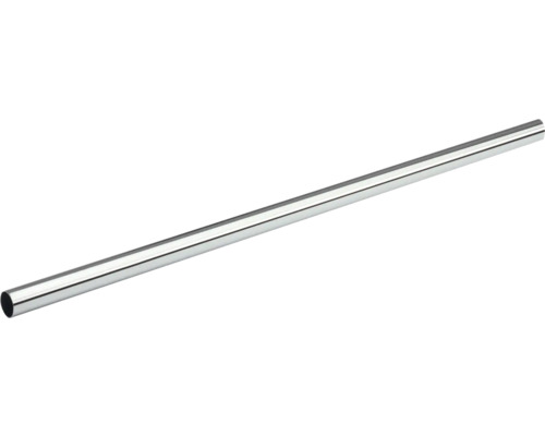 Barre de penderie ronde, pour charge moyenne, 2000 mm, chromée, 1 pièce Barre métallique