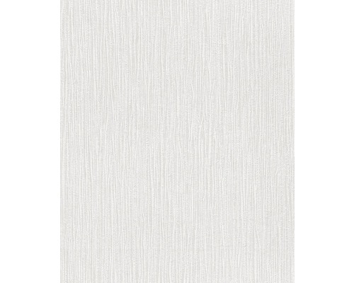 Papier peint intissé 188202 Wallton blanc Papier peint texturé avec motif vertical
