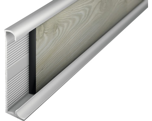 Sockelleiste Alu silber ungelocht 11x60x2700 mm