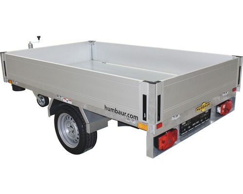 Remorque benne Humbaur Tipper Special avec ridelle lisse 2300 x 1400 x 300 mm freinée poids total autorisé 1500 kg