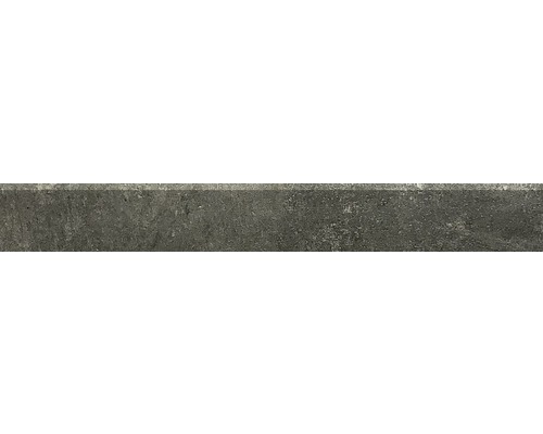 Sockel HOMEtek black lappato 7,5 x 60 x 0,9 cm Inhalt 3 Stück Graue Bodenfliese