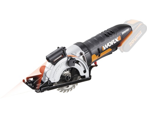 Mini scie circulaire portative Worx WX523.9 20V sans batterie ni