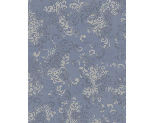 Papier peint intissé 58654 Catania Ornemental bleu Papier peint à motifs floraux