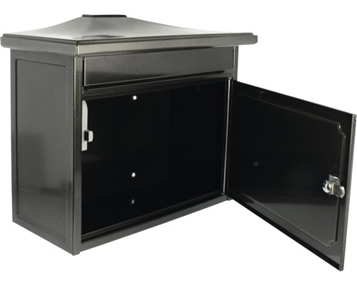 Boîte aux lettres avec compartiment ouvert pour la réception de colis