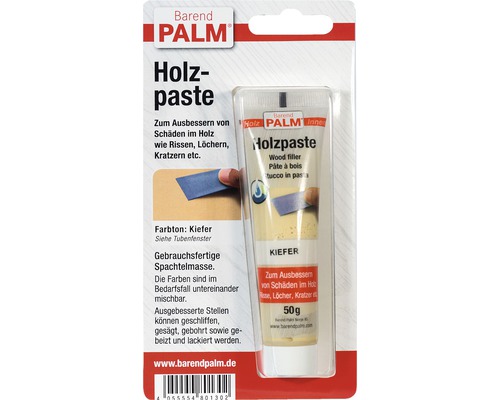 Barend Palm Holzpaste zum Ausbessern von Holzschäden, Farbton Kiefer