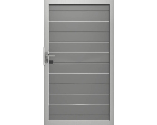 Portillon simple GroJa Lumino 100 x 180 cm gris argent