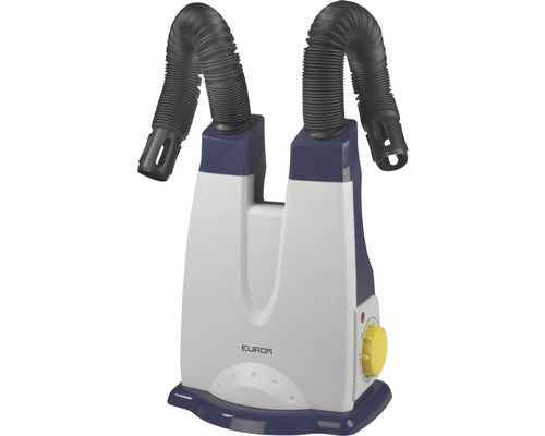 Sèche-chaussures avec deux tuyaux flexibles