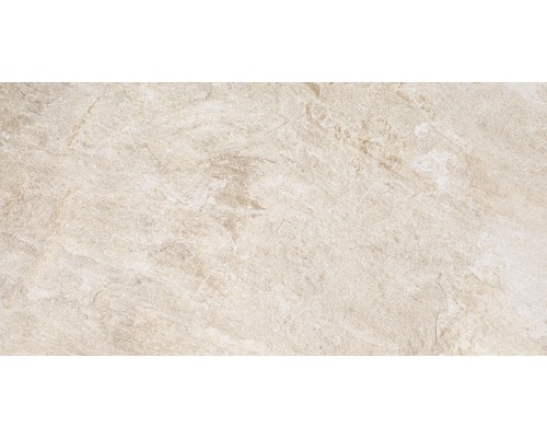 Gros plan d''un carreau en grès cérame beige avec une structure en marbre.