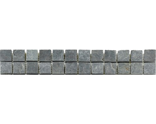 Bordure en pierre naturelle CM-57114, anthracite, 30,5 x 4,8 cm