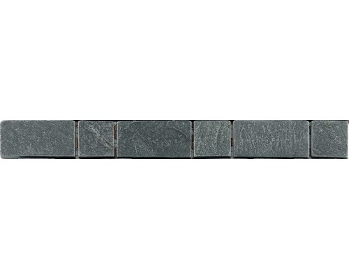 Bordure en pierre naturelle CM-57117, gris, 30,5x3,3 cm