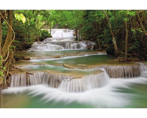 Papier peint panoramique intissé 18018 Deep Forest Waterfall 7 pces 350 x 260 cm