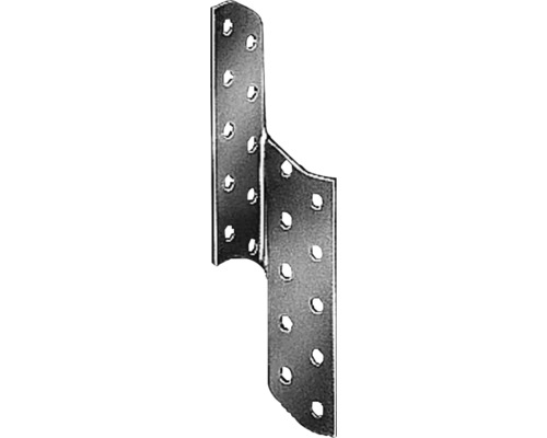 Structure de panne à chevron à droite 32x32x170mm, galvanisée sendzimir, 1 unité Connecteur métallique avec trous pour construction en bois