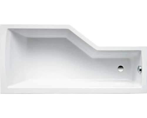 Badewanne OTTOFOND Clip 75 x 150 cm weiß glänzend glatt 979301 Rechteckige Badewanne mit Ablauf