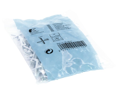 Croisillons d'écartement Kaufmann 1 mm 250 pièces Paquet de croisillons pour carrelage, 2 mm