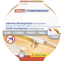 tesa Powerbond doppelseitiges Montageband schmal 5m x 9mm-thumb-0