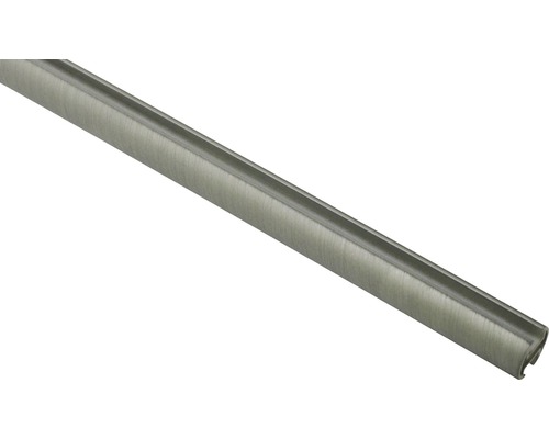 Tringle à rideaux avec roulement intérieur Kira Ø argent 19 mm 160 cm Moulure décorative en métal