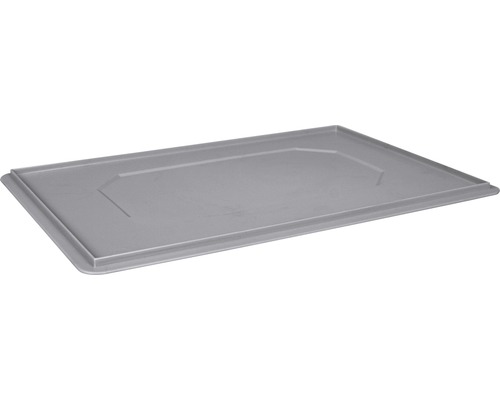 Couvercle pour boîte/corbeille empilable Eurobox 600x20x400 mm gris