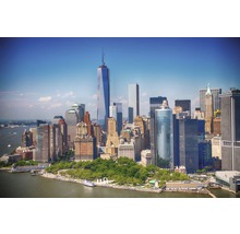 Skyline von New York City mit Wolkenkratzern und Parkanlagen