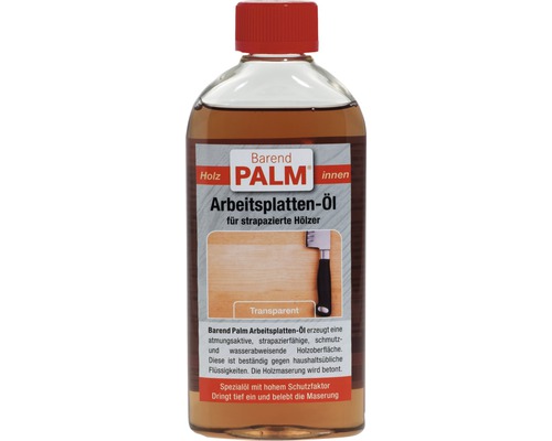 Barend PALM Arbeitsplattenöl transparent 250 ml Barend Palm Arbeitsplatten Öl für strapazierte Hölzer in transparenter Ausführung