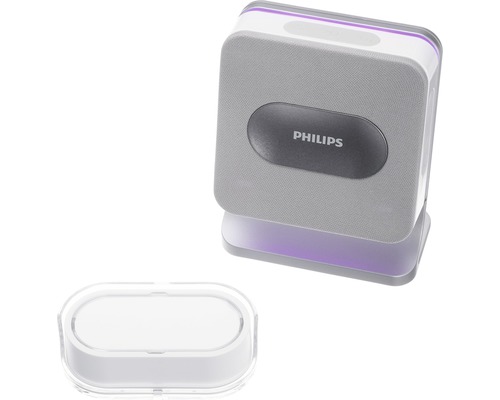 Logo Philips sur un nettoyeur à ultrasons avec station de nettoyage