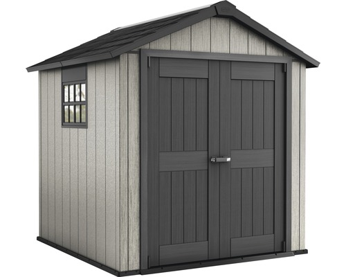 Abri de jardin avec double porte et fenêtre