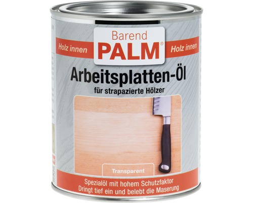 Huile pour plans de travail Barend PALM transparent 750 ml Barend Palm Huile pour plans de travail pour intérieur en bidon