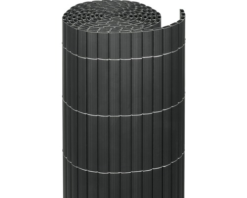 Sichtschutzmatte videx Rügen PVC 300 x 180 cm anthrazit Rollo Sichtschutz aus Kunststoff