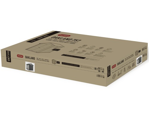 Boîte d''emballage abri de jardin Keter Oakland 757