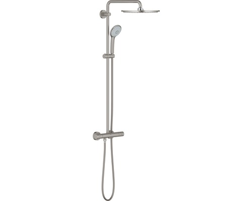 Colonne de douche avec thermostat GROHE Euphoria XXL System 310 supersteel 26075DC0