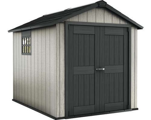 Abri de jardin avec double porte et fenêtre