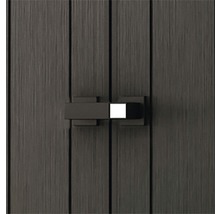 Porte d''armoire avec une fermeture rectangulaire