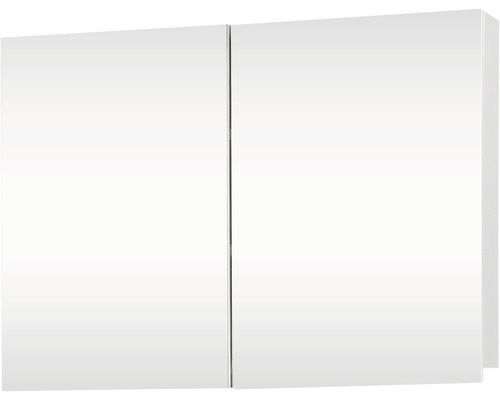 Armoire de toilette Brida blanche 2 portes 67,5x50 cm-0
